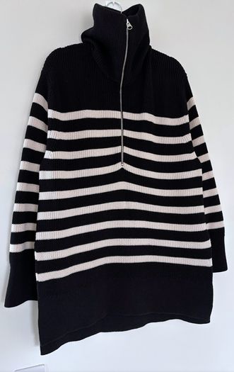 ARKET Wool Cotton Half Zip Jumper