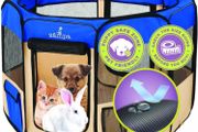Pop Up Portable Playpen for Dog and Cat, Foldable | Indoor / Outdoor Kitten Pen &amp; Travel Pet Carrier + Carrying Case (FREE POSTAGE)