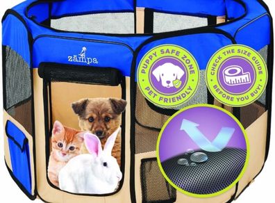 Pop Up Portable Playpen for Dog and Cat, Foldable | Indoor / Outdoor Kitten Pen & Travel Pet Carrier + Carrying Case (FREE POSTAGE)