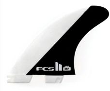 FCS II Large MF Mick Fanning PC Performance Core Thruster Surfboard Fins - Black White