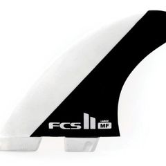 FCS II Large MF Mick Fanning PC Performance Core Thruster Surfboard Fins - Black White