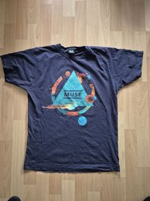 Muse T Shirt Rock Band Rare The Resistance Tour Merch Top Tee Ladies