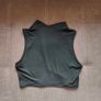 Blank front zipper cropped top size 10 Image 4