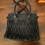 Black Leather Handbag Good Condition Image 5