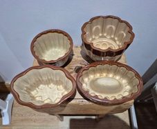 vintage Bourne Denby stoneware jelly or aspic moulds