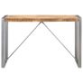 Dining Table 120x60x75 cm Solid Rough Mango Wood Image 2