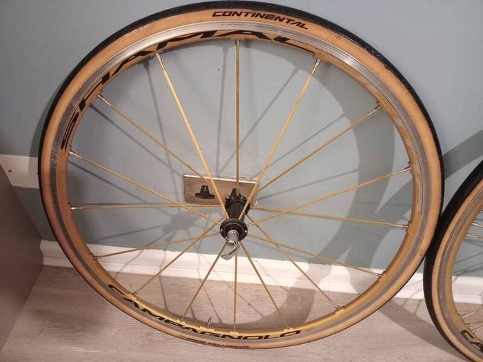 Gold Campagnolo Shamal Wheelset (Super Rare)