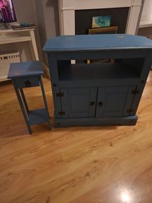 corner tv unit and lamp table