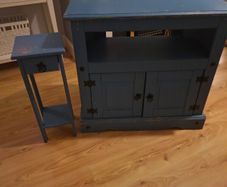 corner tv unit and lamp table