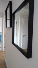 Set of 2 Modern Square Wall Mirrors