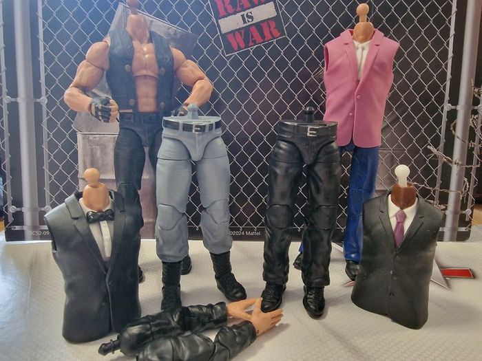 WWE Mattel Elite Wrestling Figures BAF Parts