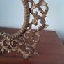 Antique Brass Oval Picture Frame or Mirror Image 5