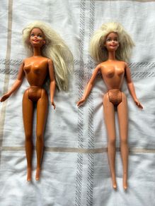2 Vintage Mattel Barbie 1966 China Twist N Turn Doll Blonde Blue Eyes