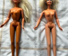 2 Vintage Mattel Barbie 1966 China Twist N Turn Doll Blonde Blue Eyes