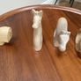 Four sandstone animal serviette holders or ornaments Image 5