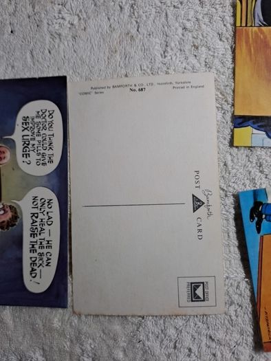 5 Bamforth Doctor Saucy postcards.