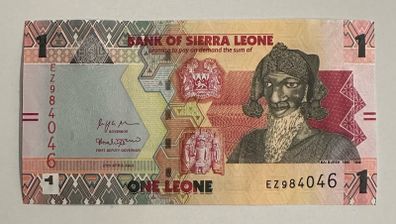 Sierra Leone 1 Leone 2022 Banknote