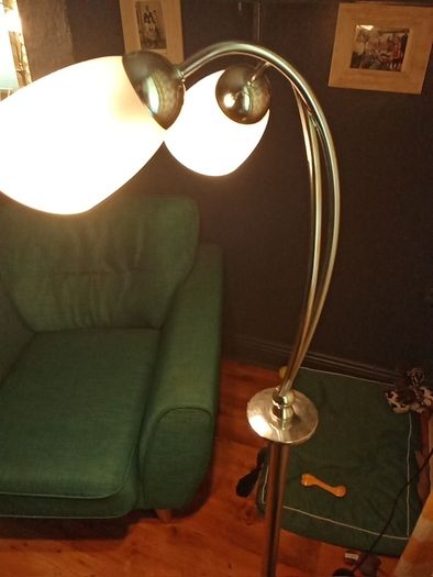 silver standing light