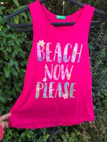 Pink Benetton tank top