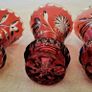 Vintage ruby red crystal bud vase Image 5