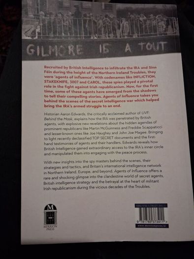 Agents of Influence / Britain's Secret Intelligence War Against The IRA / Aaron Edwards / 1st. Ed.2021