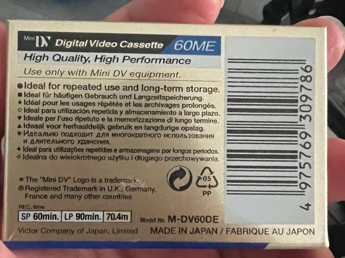 Free digital video cassettes
