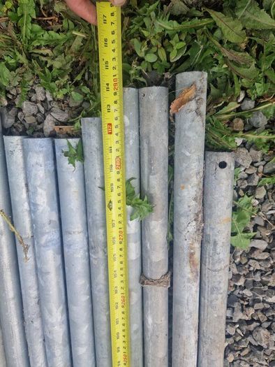 galvanised poles