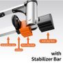 Ladder with Non-Slip Feet,4.1M/13.5FT Aluminium Extension Loft Ladder with Stabilizer Bar Image 6
