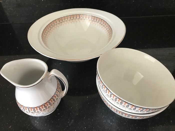 Vintage Retro 1950's Satin White China