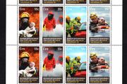 2012 Ireland 150th Anniversary of The Dublin Fire Brigade (DFB) Commemorative Stamps Sheetlet Plate 1A1A1A1A Mint Never Hinged (MNH)