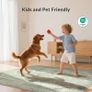 Living Room Rug Without Plush, Washable Kitchen Rug, Non-Slip Rug, Bedroom Hallway, Desk Chair Mat, Dining Room, Green, 120 x 170 cm Image 5