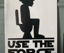 Funny Star Wars Tin Metal Sign