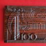 Carved wooden banknote. 100 yuan. Image 5