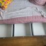 HEMNES Day-bed w 3 drawers, 2 mattresses, grey, Afjall medium firm, 80x200 cm Image 7