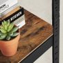 Heavy-duty shelf narrow with 5 shelves up to 400 kg loadable  adjustable shelves, industrial design, vintage brown-black Image 6