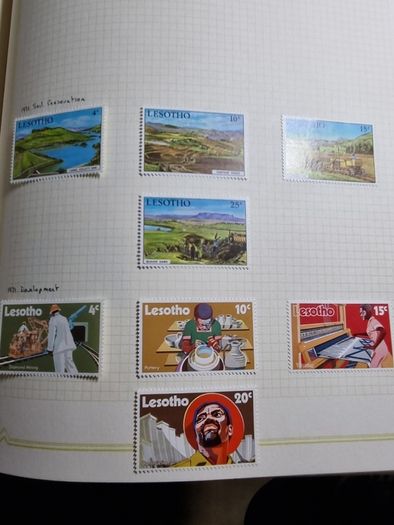 Stamp album 153 Botswana, Lesotho