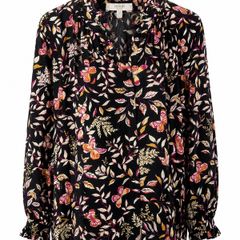 Hobbs Navy Floral Blouse
