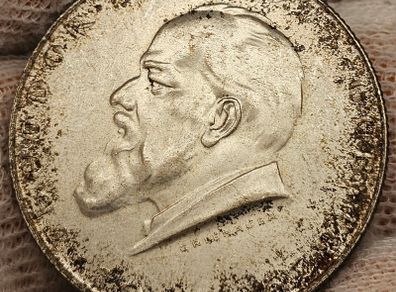 Austria Silver 1929 2 Shillings Theodor Billroth Beautiful Uncirculated Toned