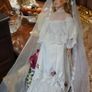Large Vintage Porcelain Bride Doll Image 2