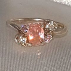 Pristine Vintage Sterling Silver Cluster