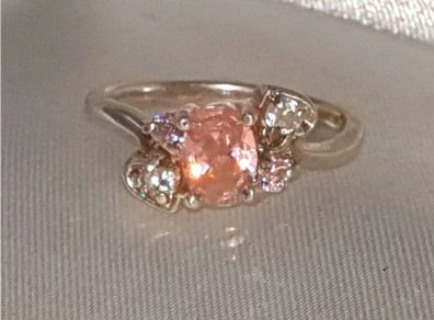 Pristine Vintage Sterling Silver Cluster