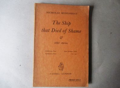 1959, Nicholas Monsarrat Proof Copy