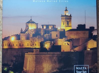 Malta Brilliant Uncirculated Euro Coin Set 2024 - Includes 2ECC Maltese Walled Cities Cittadella