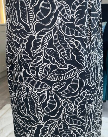 Ladies Short-sleeved Black and White Wrap Shirt Dress from Mango