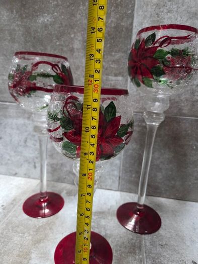 Christmas candlelight glasses