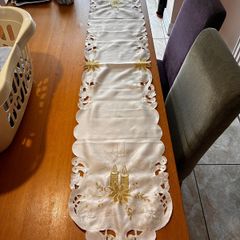 Religious themed runner for table altar
