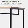 Brooklyn 6 Chest of Drawers Fabric Cabinet with Hanging Rail, Storage Unit Organizer Stylish Sturdy Frame 6 Canvas Drawers For Bedroom Closets Office, Black Image 4