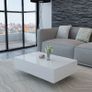 Coffee Table High Gloss White Image 5
