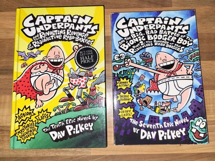 2 x Captain Underpants 3E for both books