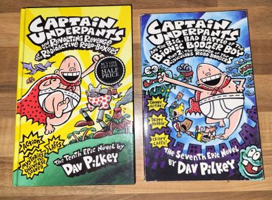 2 x Captain Underpants 3E for both books